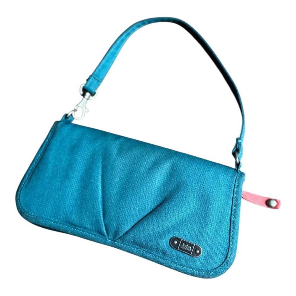 REI Teal Wallet Clutch into Wristlet